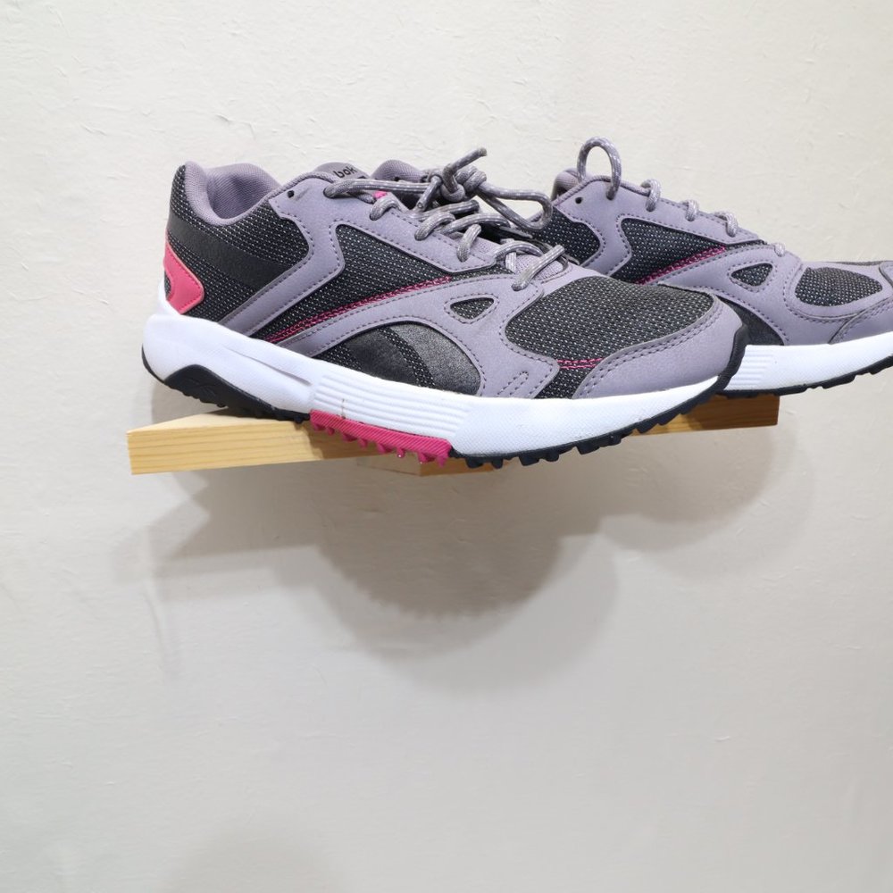 Reebok Trail Shoes Womens 9 Fuel Foam Gray Pink Charcoal White Athletic - Picture 4 of 14